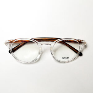 ⁦إطار دائري شفاف بأذرع بنية⁩ - الصورة ⁦2⁩